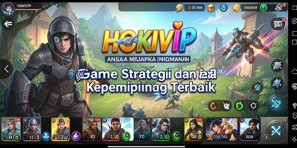 Tampilan gameplay seru dari HOKIVIP dengan aksi strategis yang mendebarkan.