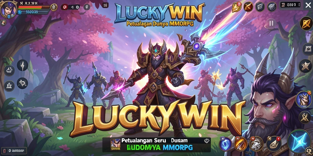 Gameplay seru di dunia fantasi MMORPG LUCKYWIN.
