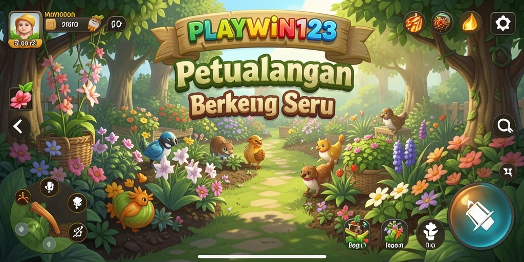 Gameplay menarik di PLAYWIN123 dengan berkebun bersama teman.